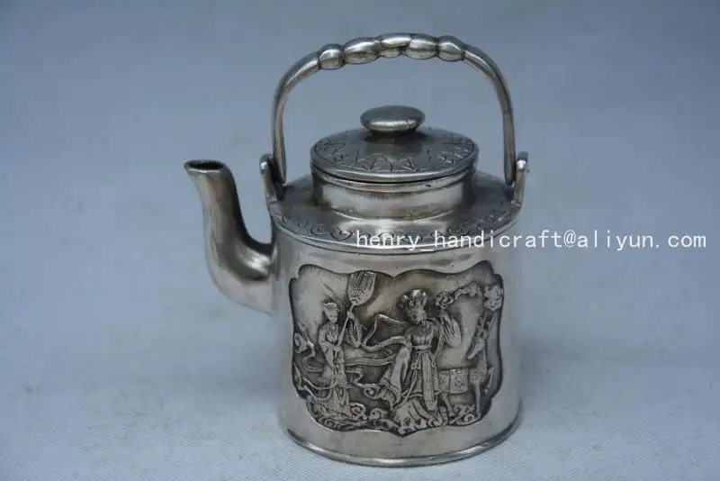 Very rare Qing Dynasty (QianLong1711-1799)silver beauty teapot,Decoration 
Very rare Qing Dynasty (QianLong1711-1799)silver beauty teapot,Decoration