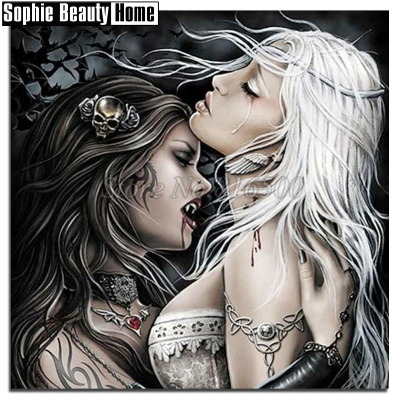 Needlework 5D Diy Diamond Painting Cross Stitch Skull Vampire Beauty Diamond Embroidery Full Drill Diamond Mosaic Picture 18C047
Needlework 5D Diy Diamond Painting Cross Stitch Skull Vampire Beauty Diamond Embroidery Full Drill Diamond Mosaic Picture 18C047