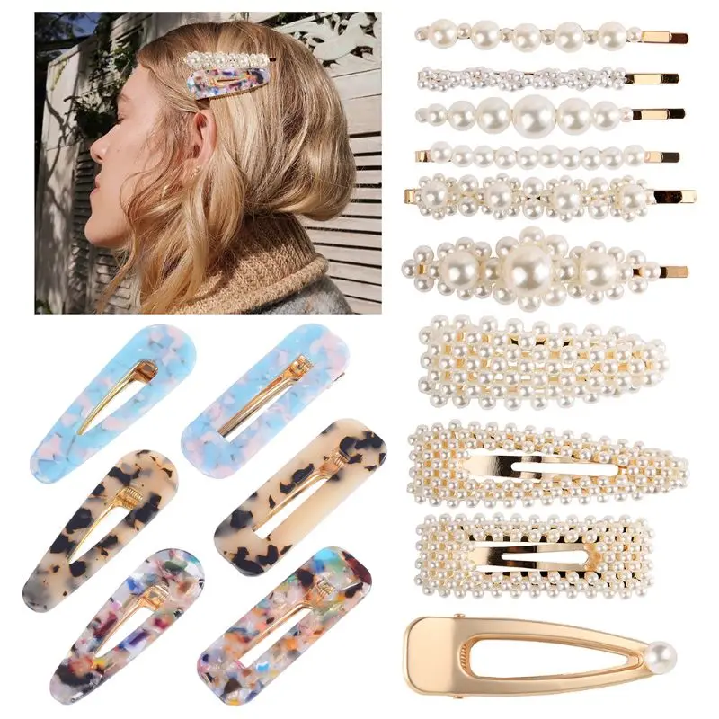11 Styles Women Metallic Duckbill Hair Clips Sets Luxury Faux Pearl Candy Color Hairpins Acetic Acid Ponytail Geometric Barrette
11 Styles Women Metallic Duckbill Hair Clips Sets Luxury Faux Pearl Candy Color Hairpins Acetic Acid Ponytail Geometric Barrette