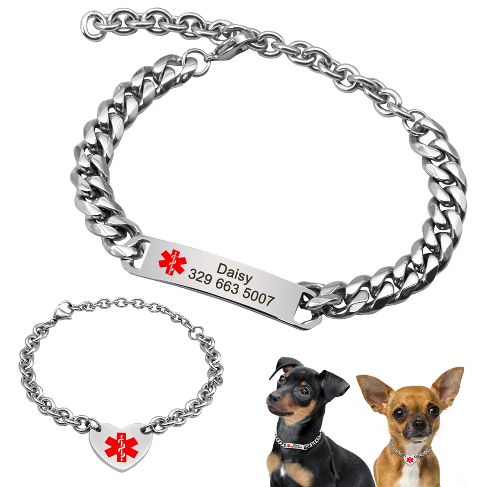 Personalized Pet Dog Chain Choke Collar ESA Pets Training Custom Engraved ID Slip Collars Choker For Small Dogs Cat Puppy
Personalized Pet Dog Chain Choke Collar ESA Pets Training Custom Engraved ID Slip Collars Choker For Small Dogs Cat Puppy
