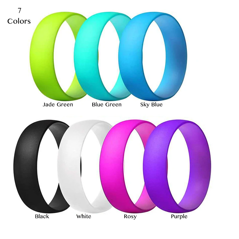 Fashion Women Silicone Ring Bright Candy Colors Mens Engagement Wedding Couple Rings Size 7 8 9 10 11 12 13
Fashion Women Silicone Ring Bright Candy Colors Mens Engagement Wedding Couple Rings Size 7 8 9 10 11 12 13