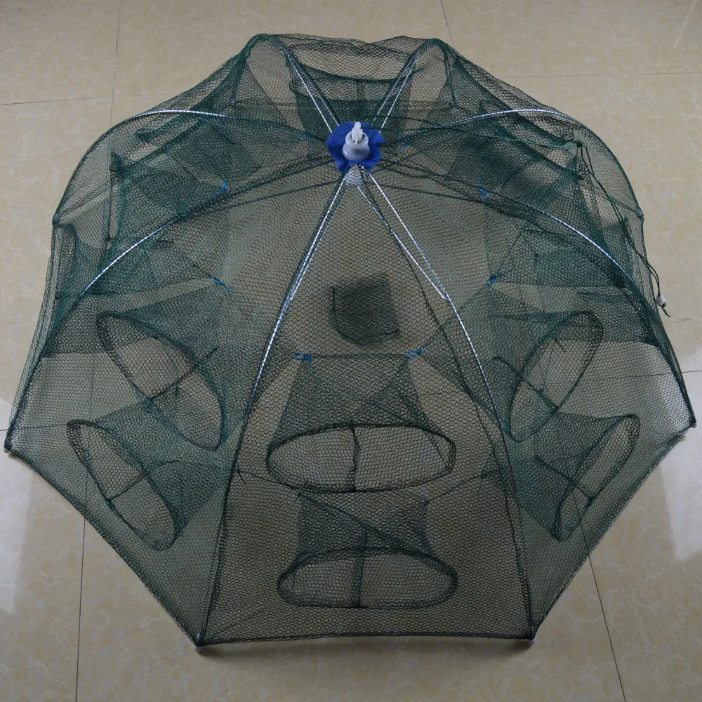 4-16 Holes Automatic Folding Fishing Net Shrimp Cage Nylon Foldable Crab Fish Trap Cast Net Folding Fishing net china
4-16 Holes Automatic Folding Fishing Net Shrimp Cage Nylon Foldable Crab Fish Trap Cast Net Folding Fishing net china