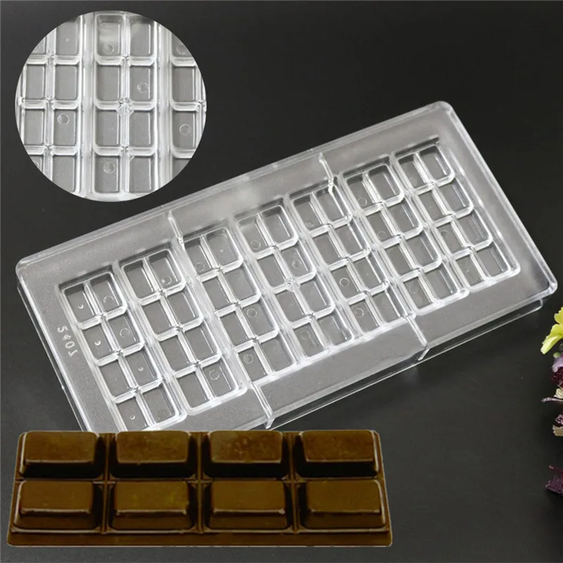 Polycarbonate Clear DIY Chocolate Candy Handmade Fondant Molds Kitchen Tray Bar Mold Sweet Candy Mold
Polycarbonate Clear DIY Chocolate Candy Handmade Fondant Molds Kitchen Tray Bar Mold Sweet Candy Mold