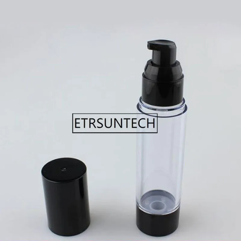 200pcs/Lot 50ML Classic Black Vacuum Airless Pump Bottle Cosmetic Essence Oil Lotion Packing Refillable Bottle
200pcs/Lot 50ML Classic Black Vacuum Airless Pump Bottle Cosmetic Essence Oil Lotion Packing Refillable Bottle