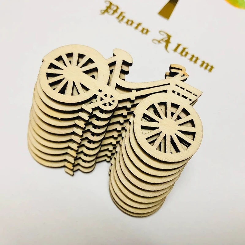 10 Pcs/pack Creative Wooden Bicycle Cutout Veneers Slices DIY Crafting Ornament For Wedding Engagement Festival Theme Party
10 Pcs/pack Creative Wooden Bicycle Cutout Veneers Slices DIY Crafting Ornament For Wedding Engagement Festival Theme Party