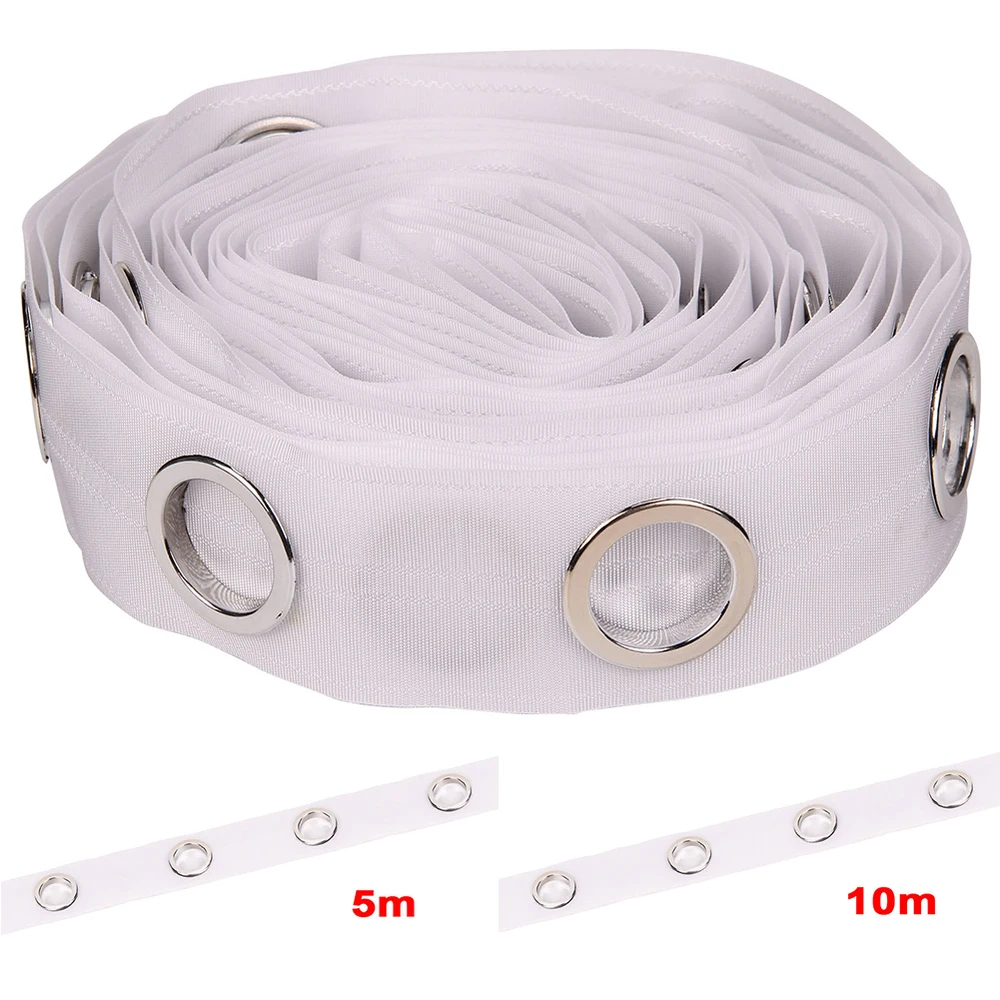 5/10M Eyelet Curtain Tape Curtain Heading Grommet Top Tape Header 8 rings/m Pencil Pleat Hook White Tape Curtain Accessories
5/10M Eyelet Curtain Tape Curtain Heading Grommet Top Tape Header 8 rings/m Pencil Pleat Hook White Tape Curtain Accessories