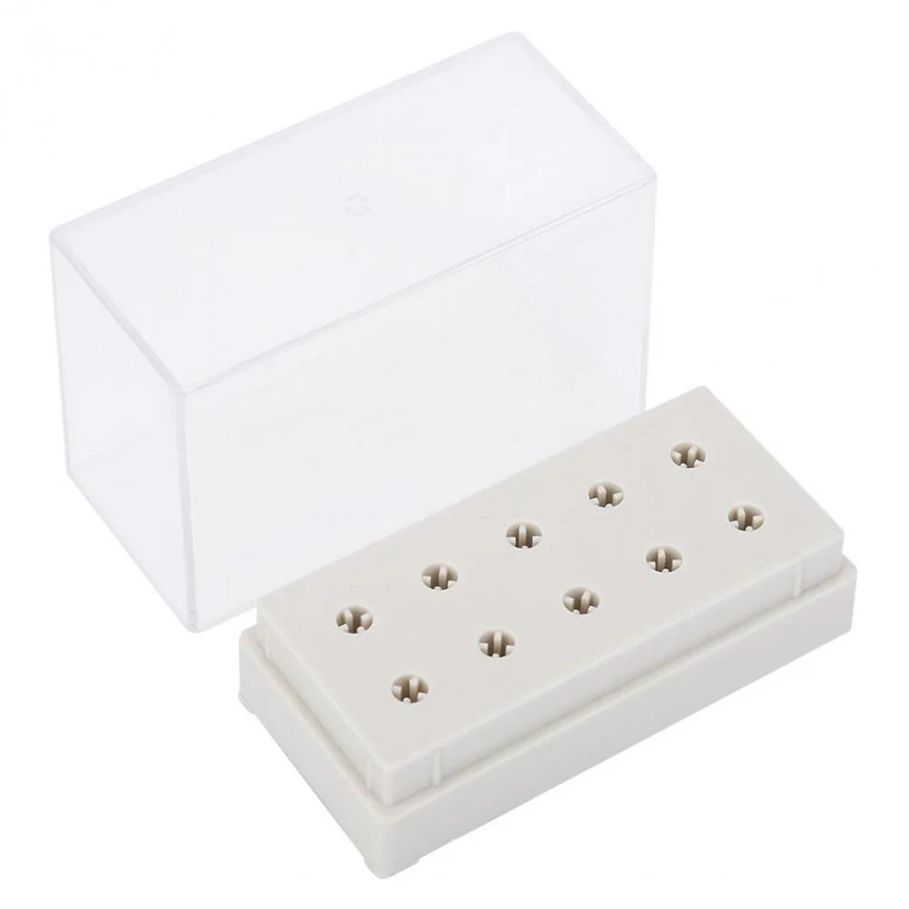 10 Holes Nail Drill Bits Holder Display Stand Nail Drill Bit Box Organizer Manicure Tool for Nail Art Grinding Heads Displayer
10 Holes Nail Drill Bits Holder Display Stand Nail Drill Bit Box Organizer Manicure Tool for Nail Art Grinding Heads Displayer