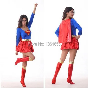 adult supergirl super women costume halloween costumes for women party COS women cosplay europe games playing clothing
adult supergirl super women costume halloween costumes for women party COS women cosplay europe games playing clothing