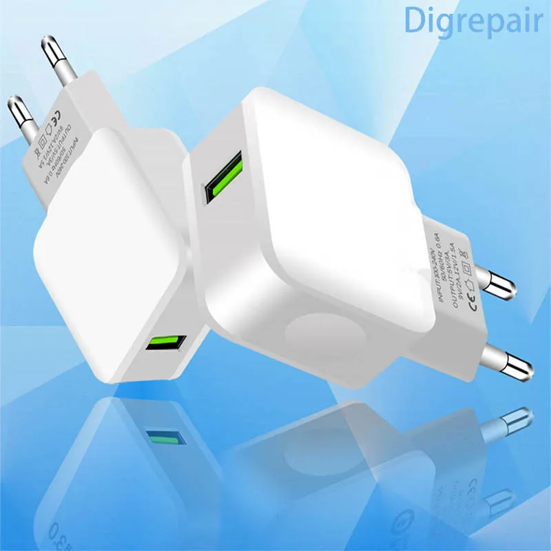 Quick Charge 3.0 Fast Mobile Phone Charger EU Plug Wall USB Charger Adapter for iPhone Samsung quick charge charging for Xiaomi
Quick Charge 3.0 Fast Mobile Phone Charger EU Plug Wall USB Charger Adapter for iPhone Samsung quick charge charging for Xiaomi