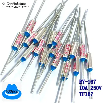 100pcs RY FUSE RY-167 Temperature Fuse RY Tf Heat Protector 167Degrees 10A250V TF 167 C Temperature Switch 167C Insurance Pipe 
100pcs RY FUSE RY-167 Temperature Fuse RY Tf Heat Protector 167Degrees 10A250V TF 167 C Temperature Switch 167C Insurance Pipe