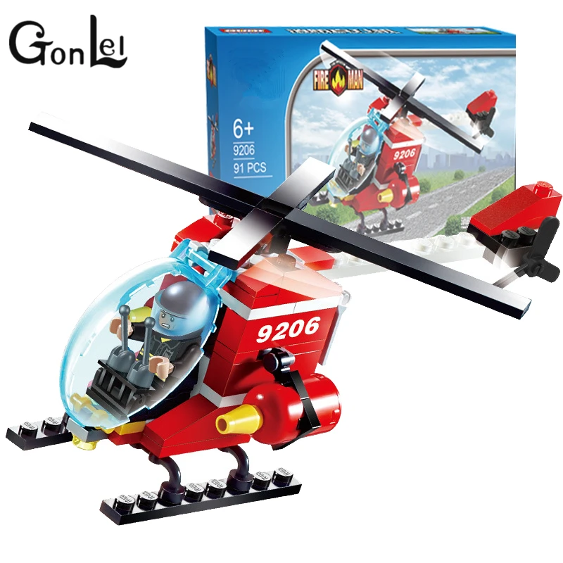 GonLeI City Protector 9206 Small Particles Building Blocks Fire Helicopters Assemble Patrol Block Toys For Creativity
GonLeI City Protector 9206 Small Particles Building Blocks Fire Helicopters Assemble Patrol Block Toys For Creativity