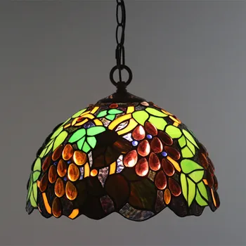 12 Inch European-style Luxury Vintage Pendant Lights Stained Glass Grapes Chandelier Hotel Restaurant Bar Cafe Hang Lampen
12 Inch European-style Luxury Vintage Pendant Lights Stained Glass Grapes Chandelier Hotel Restaurant Bar Cafe Hang Lampen