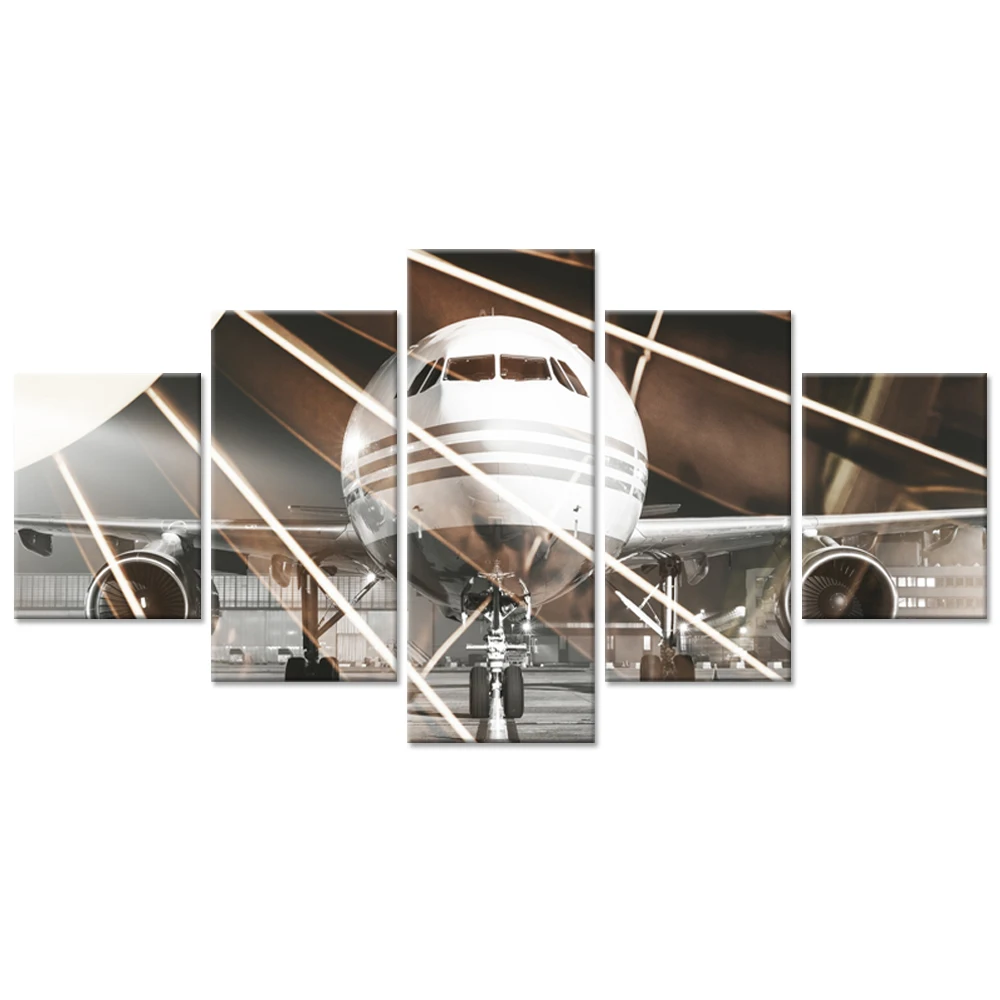 Large 5 Pieces Vintage Airplane Wall Art Aircraft Turbine Detail Double Exposure Jet Aircraft Turbine Decoration on Canvas
Large 5 Pieces Vintage Airplane Wall Art Aircraft Turbine Detail Double Exposure Jet Aircraft Turbine Decoration on Canvas