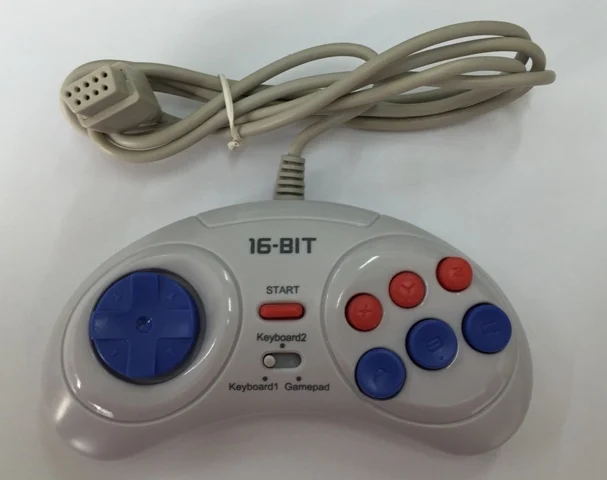Оригинальный Стильный контроллер GENESIS & MEGADRIVE 6 кнопочный геймпад с турбо
