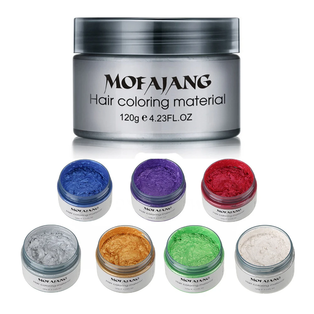 Unisex DIY Hair Color Wax Mud Dye Cream Temporary one time styling pomade Modeling 7 Colors Available
Unisex DIY Hair Color Wax Mud Dye Cream Temporary one time styling pomade Modeling 7 Colors Available