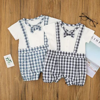refreshing white sky summer bowtie gentleman baby boy short sleeve outfit soft cotton grid triangel infant boy romper
refreshing white sky summer bowtie gentleman baby boy short sleeve outfit soft cotton grid triangel infant boy romper
