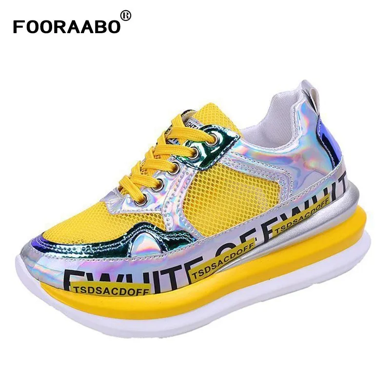 Spring Female Thick Bottom Sneakers Yellow Chunky 2019 Women Shoes Luxury Designer Platform Trainers Casual Shoes Basket Femme
Spring Female Thick Bottom Sneakers Yellow Chunky 2019 Women Shoes Luxury Designer Platform Trainers Casual Shoes Basket Femme