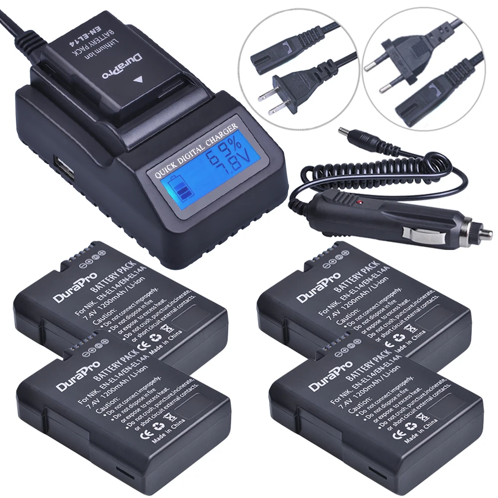 1X EN-EL14 EN-EL14a ENEL14 EL14 Battery + LCD FAST Charger for Nikon P7800,P7100,D3400,D5500,D5300,D5200,D3200,D3300,D5100,D3100
1X EN-EL14 EN-EL14a ENEL14 EL14 Battery + LCD FAST Charger for Nikon P7800,P7100,D3400,D5500,D5300,D5200,D3200,D3300,D5100,D3100