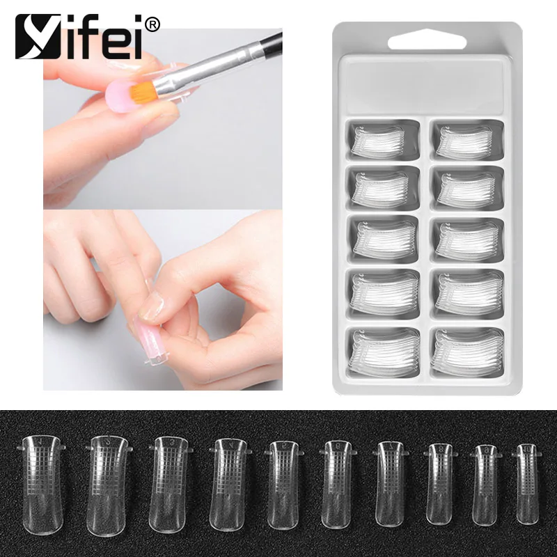 YIFEI Gel Nail Building Mold Tips For Design Nail Extensions UV GEL Acrylic Art Poly Gel UV Nail Decoration
YIFEI Gel Nail Building Mold Tips For Design Nail Extensions UV GEL Acrylic Art Poly Gel UV Nail Decoration