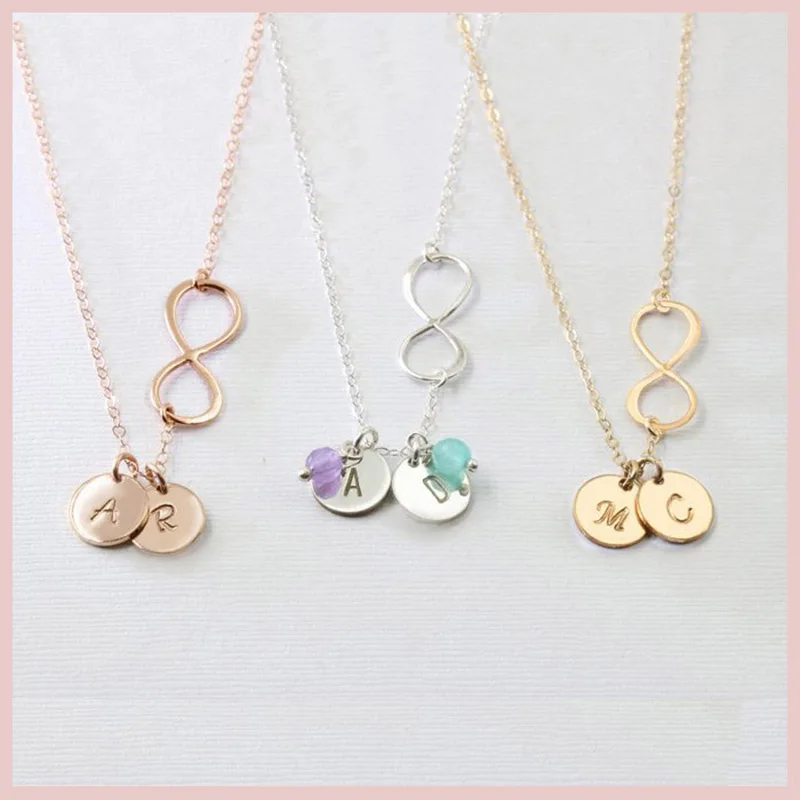 Personalized Infinity necklace 925 Silver Customized initial discs Pendant Necklace Fashion jewelry idea gift for Mothers day .
Personalized Infinity necklace 925 Silver Customized initial discs Pendant Necklace Fashion jewelry idea gift for Mothers day .
