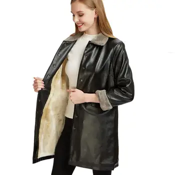Plus Size XL-5XL Fleece Ladies PU Jackets Women Autumn Winter Long Casual Faux Leather Motorcycle Jackets Outwear WJ92
Plus Size XL-5XL Fleece Ladies PU Jackets Women Autumn Winter Long Casual Faux Leather Motorcycle Jackets Outwear WJ92