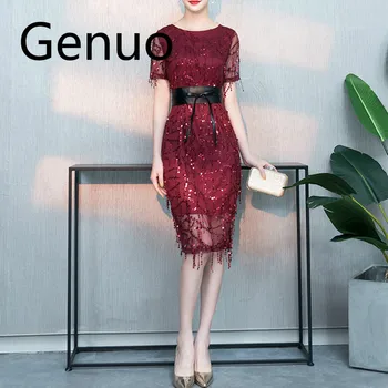 Summer Dress Women Tassel Mesh O Neck Vestido de festa Elegant Dress Vestidos Verano 2019 Party Wedding
Summer Dress Women Tassel Mesh O Neck Vestido de festa Elegant Dress Vestidos Verano 2019 Party Wedding