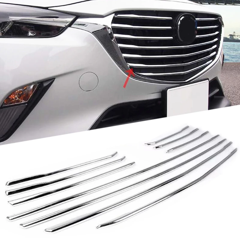 10pcs Bezel Accessories Bright Silver For Mazda CX-3 CX3 2016 2017 2018 Car Styling Front Grille Grill Molding Cover Trim
10pcs Bezel Accessories Bright Silver For Mazda CX-3 CX3 2016 2017 2018 Car Styling Front Grille Grill Molding Cover Trim