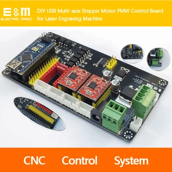 USB Multi-axis Stepper Motor Control PWM Board for Laser Engraving Machine DIY CNC Control System Engraving Machine Board
USB Multi-axis Stepper Motor Control PWM Board for Laser Engraving Machine DIY CNC Control System Engraving Machine Board
