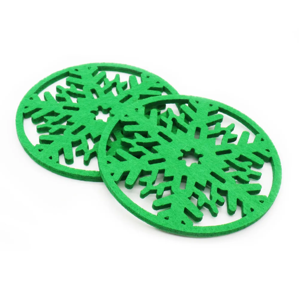 10pcs Christmas Snowflakes Coaster Tea Cup Drinks Coffee Cushion Holder Mat Placemat Pads Christmas decoration red white green
10pcs Christmas Snowflakes Coaster Tea Cup Drinks Coffee Cushion Holder Mat Placemat Pads Christmas decoration red white green