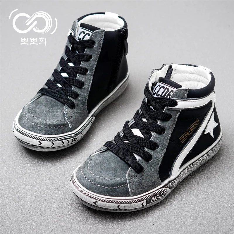 3Colours Children High Tube Board Shoes 2018 Spring and Autumn Comfortable Casual Student Shoes Genuine Leather Snakers For Kids
3Colours Children High Tube Board Shoes 2018 Spring and Autumn Comfortable Casual Student Shoes Genuine Leather Snakers For Kids