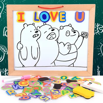 Drawing Writing Board Magnetic Puzzle Double Easel Kid Hanging type Wooden Sketchpad Gift Children Intelligence Education Toy
Drawing Writing Board Magnetic Puzzle Double Easel Kid Hanging type Wooden Sketchpad Gift Children Intelligence Education Toy