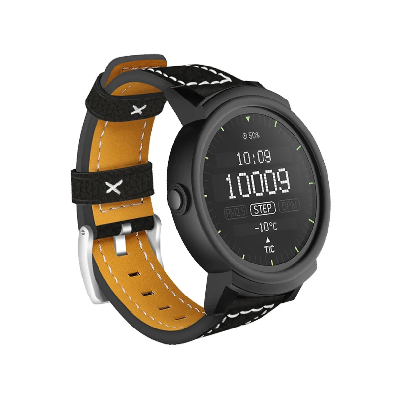 For TICwatch E Leather Replacement strap Compatible band width 20mm strap Simple style Quick installation adjustable size
For TICwatch E Leather Replacement strap Compatible band width 20mm strap Simple style Quick installation adjustable size