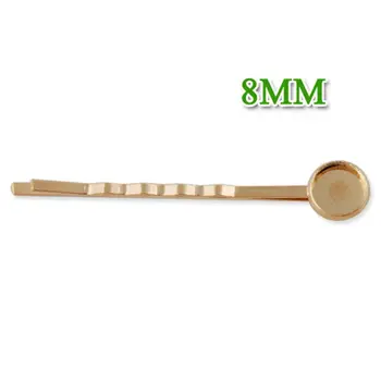 8mm New Rose Gold Plated Metal Blank Bases Circle Pad Bobby Pins Hairwear Hairpins Hair Clips Wholesale, 50pcs/lot-C1821
8mm New Rose Gold Plated Metal Blank Bases Circle Pad Bobby Pins Hairwear Hairpins Hair Clips Wholesale, 50pcs/lot-C1821