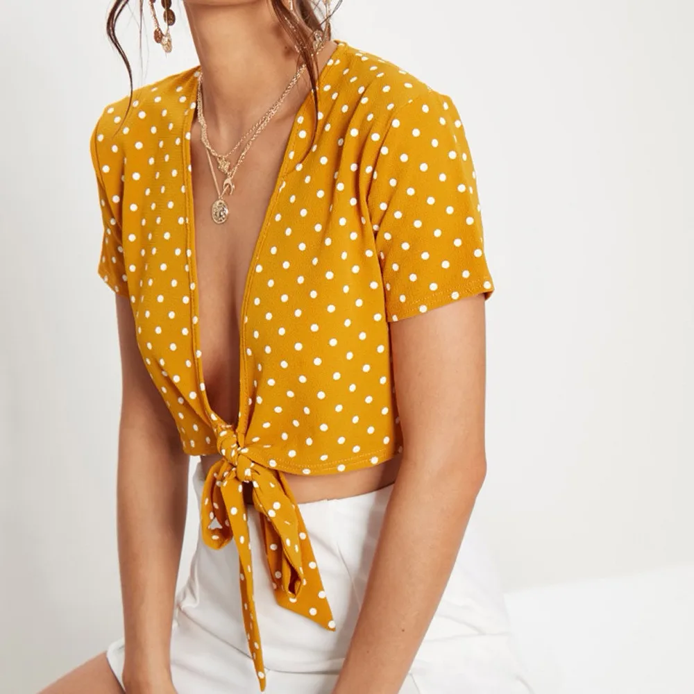 Hot-Summer-Autumn-Wave-Point-Short-sleeved-Female-Big-Sizes-Short-Sleeve-Shirt-Fashion-Leisure-Blouse (2)