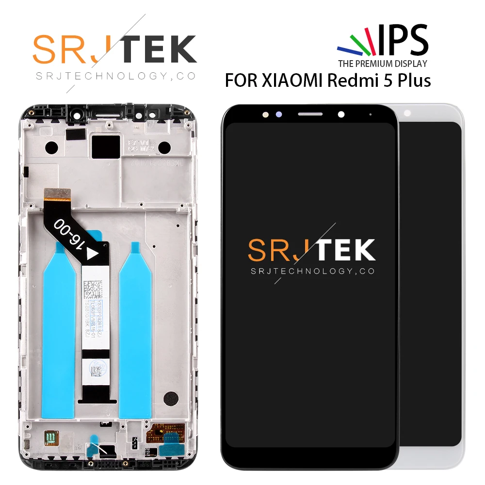 Srjtek 5.99" For Xiaomi Redmi 5 Plus LCD Display Touch Digitizer Assembly For Redmi 5 Plus Screen Replacement Parts 2160*1080
Srjtek 5.99" For Xiaomi Redmi 5 Plus LCD Display Touch Digitizer Assembly For Redmi 5 Plus Screen Replacement Parts 2160*1080