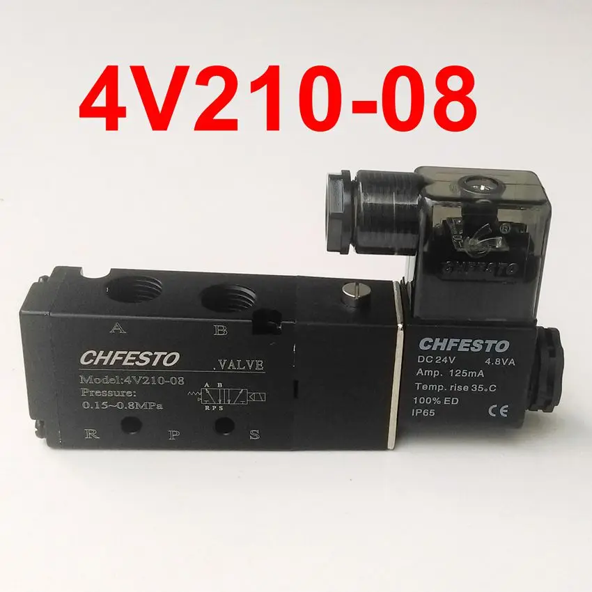 4V210-08 The electromagnetic valve 5 Way 2 Position 1/4'' AC220V DC24V AC110V AC380V DC12V AC24V
4V210-08 The electromagnetic valve 5 Way 2 Position 1/4'' AC220V DC24V AC110V AC380V DC12V AC24V