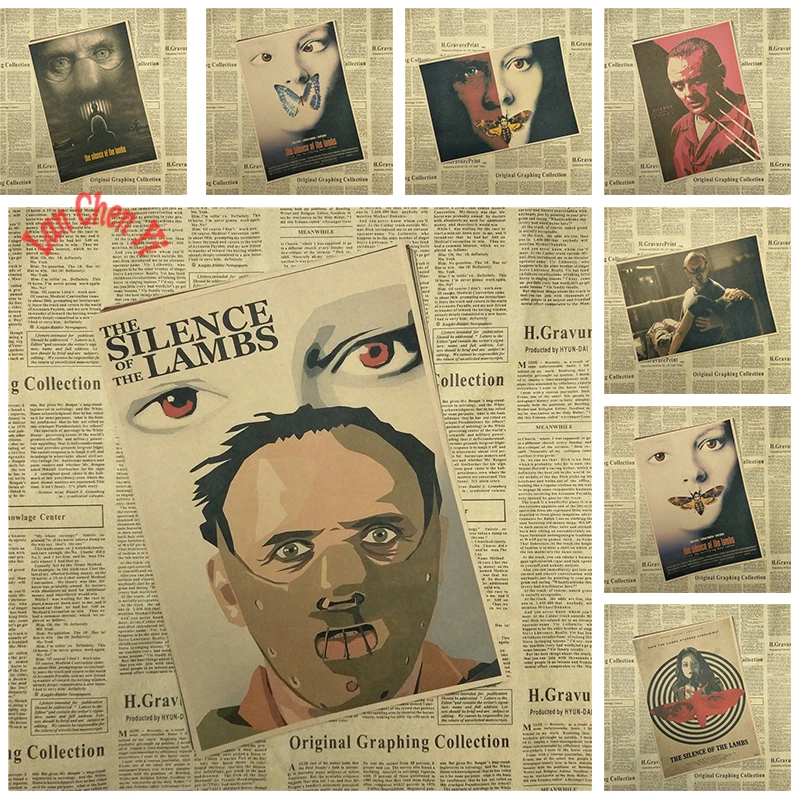 Multiple awards Vintage Nostalgic The Silence of the Lambs Classic Movie Kraft Paper Poster
Multiple awards Vintage Nostalgic The Silence of the Lambs Classic Movie Kraft Paper Poster