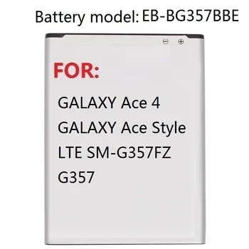 Battery EB-BG357BBE For Samsung Ace 4 GALAXY Ace Style LTE SM-G357FZ G357 Replacement Battery 1900mAh
Battery EB-BG357BBE For Samsung Ace 4 GALAXY Ace Style LTE SM-G357FZ G357 Replacement Battery 1900mAh