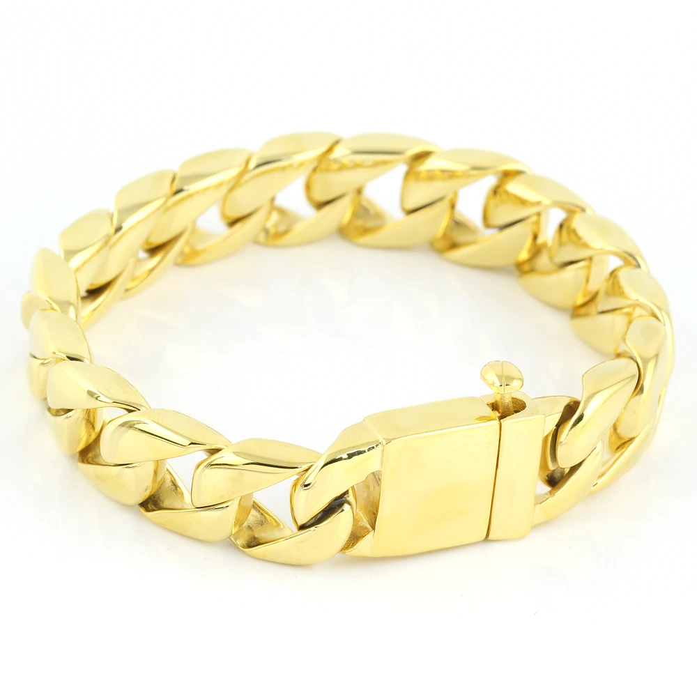 Simple Elegant 316L Stainless Steel Chain Bracelets Gold And Gold Men's Bracelets stainless steel bangle bracelets 
Simple Elegant 316L Stainless Steel Chain Bracelets Gold And Gold Men's Bracelets stainless steel bangle bracelets