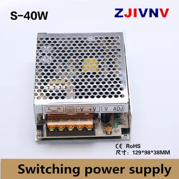 40w single output switching power supply 5v 8a, 15V 2.6A, 24V 1.66A power supply ac-dc led power supply 12v 3.3A, input 110-220v
40w single output switching power supply 5v 8a, 15V 2.6A, 24V 1.66A power supply ac-dc led power supply 12v 3.3A, input 110-220v