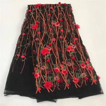 Charming African Lace Fabrics Embroidery Mesh TulLe Lace Fabric 5yards 3d Flower Applique Lace For Bridal Party Dress
Charming African Lace Fabrics Embroidery Mesh TulLe Lace Fabric 5yards 3d Flower Applique Lace For Bridal Party Dress