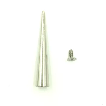 Silver Tone Long Nails Pointed Cone Garment Spike Studs Spots Rivets Bag Belt Making Findings 55x10mm, 30Sets
Silver Tone Long Nails Pointed Cone Garment Spike Studs Spots Rivets Bag Belt Making Findings 55x10mm, 30Sets