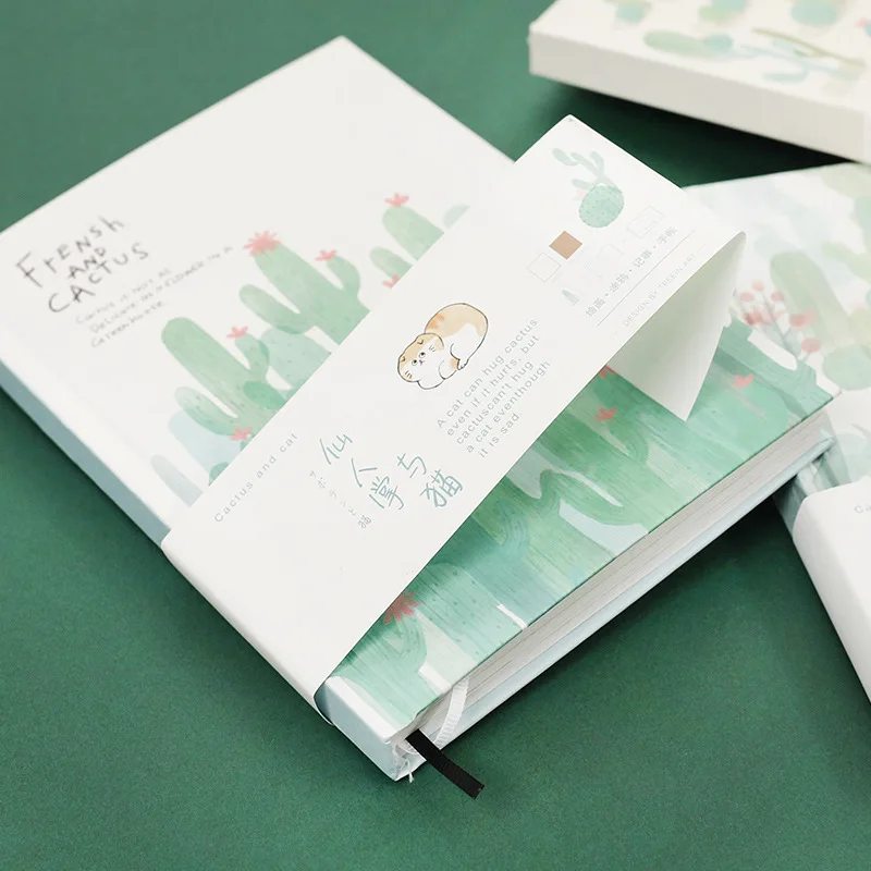 Paper notebook daily planner cactus & cat style colored inner page with illustration Beautiful journal 13*18.4cm 112 sheets
Paper notebook daily planner cactus & cat style colored inner page with illustration Beautiful journal 13*18.4cm 112 sheets