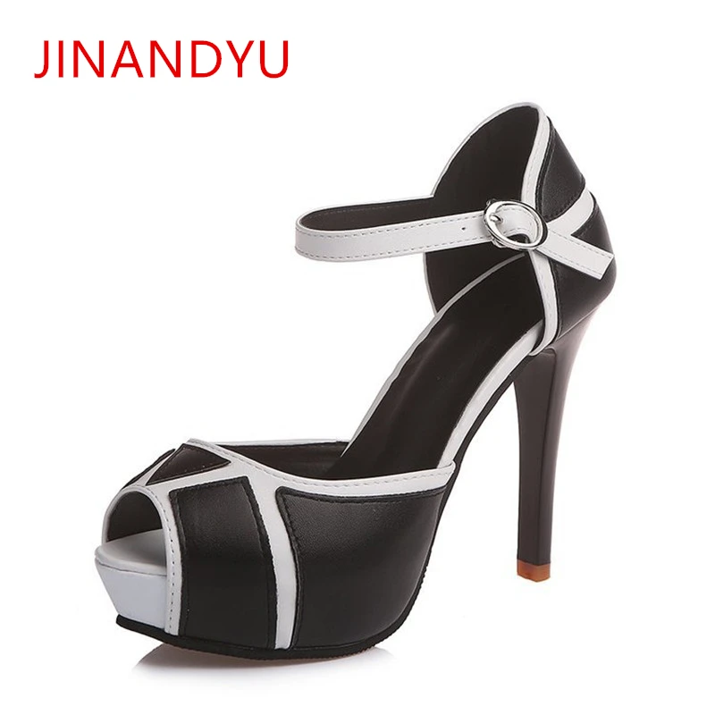 Stilettos Ladies High Heel Sandals Peep Toe Platform Sandal Color Collision Patchwork Highheels 2019 Fashion Gladiators Footwear
Stilettos Ladies High Heel Sandals Peep Toe Platform Sandal Color Collision Patchwork Highheels 2019 Fashion Gladiators Footwear