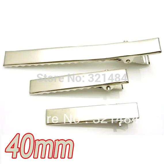 500pcs 40mm Dull Silver Plated Metal Hair Jewelry Flat nose Alligator Clips DIY Findings Accessories
500pcs 40mm Dull Silver Plated Metal Hair Jewelry Flat nose Alligator Clips DIY Findings Accessories
