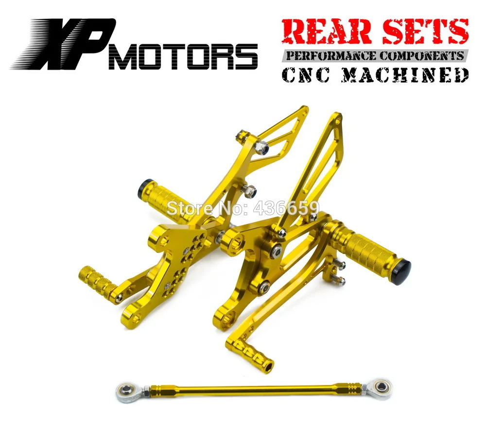 Gold Racing Foot Pegs Adjustable Race Rear Sets For Kawasaki Ninja ZX6RR ZX600 2005 2006 2007 2008
Gold Racing Foot Pegs Adjustable Race Rear Sets For Kawasaki Ninja ZX6RR ZX600 2005 2006 2007 2008