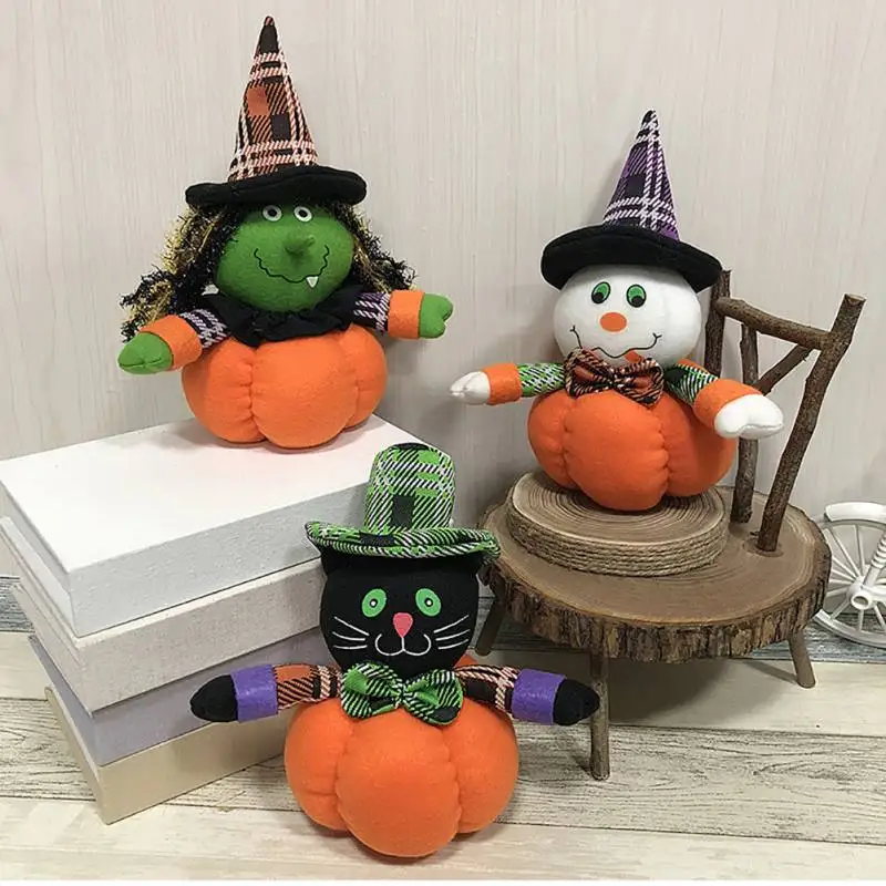 Halloween Cat Ghost Witch Dolls for Home Bar Decor Halloween Cotton Desktop Ornaments for Kids Holiday Cartoon Doll Gifts
Halloween Cat Ghost Witch Dolls for Home Bar Decor Halloween Cotton Desktop Ornaments for Kids Holiday Cartoon Doll Gifts