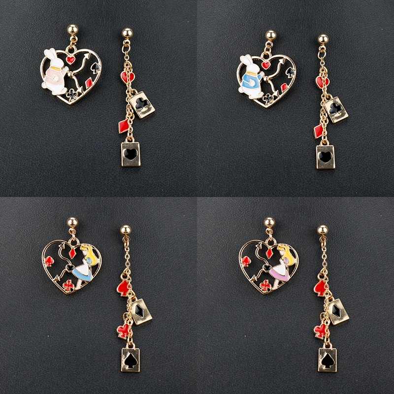 dongsheng Newest Fashion Cute Metal Alice in Wonderland Enamel Asymmetric Earrings rabbit Girl card Accessories -15
dongsheng Newest Fashion Cute Metal Alice in Wonderland Enamel Asymmetric Earrings rabbit Girl card Accessories -15