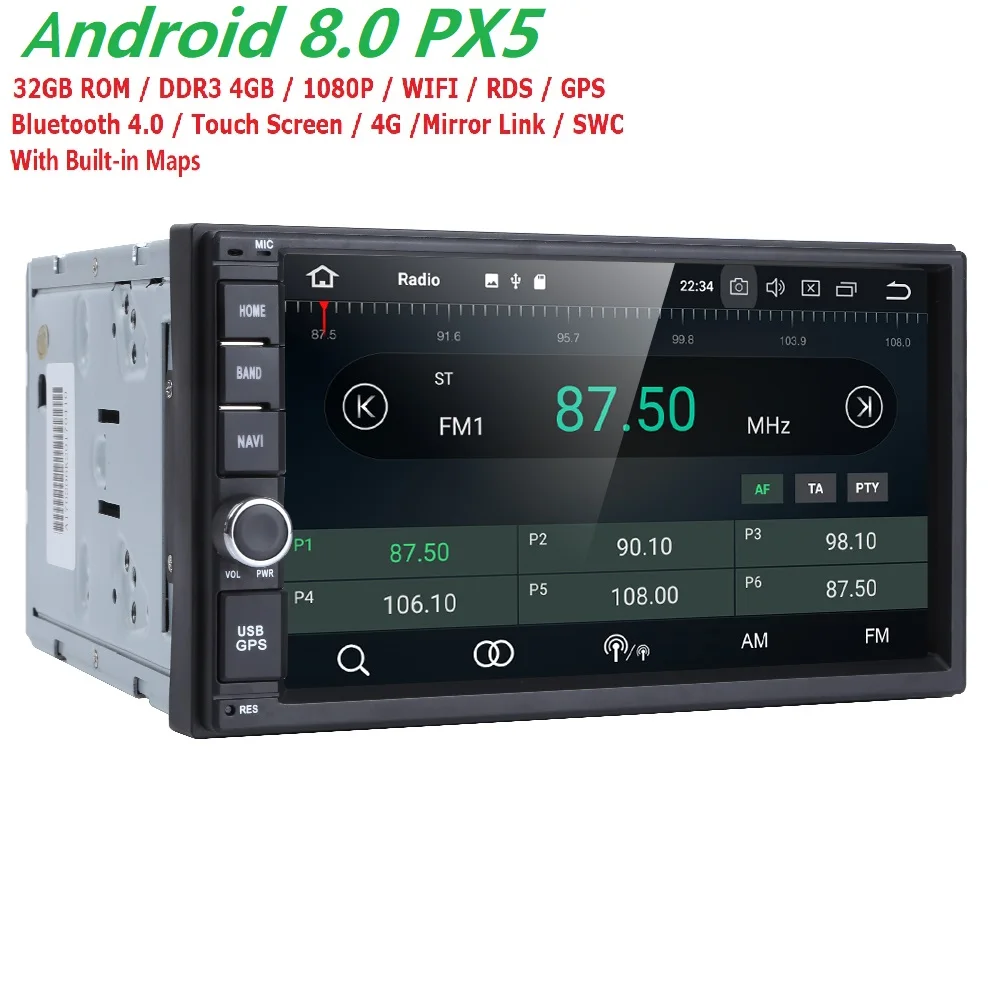 2 Din Android 8.0 Car Radio Stereo 7"1024*600 Universal Car Player GPS Navigation Wifi Bluetooth USB Radio Audio Player No DVD
2 Din Android 8.0 Car Radio Stereo 7"1024*600 Universal Car Player GPS Navigation Wifi Bluetooth USB Radio Audio Player No DVD