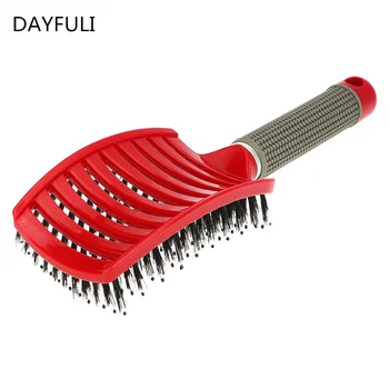 Hair Scalp Massage Comb Hairbrush Bristle&Nylon Women Wet Curly Detangle Hair Brush for Salon Hairdressing Styling Tools
Hair Scalp Massage Comb Hairbrush Bristle&Nylon Women Wet Curly Detangle Hair Brush for Salon Hairdressing Styling Tools